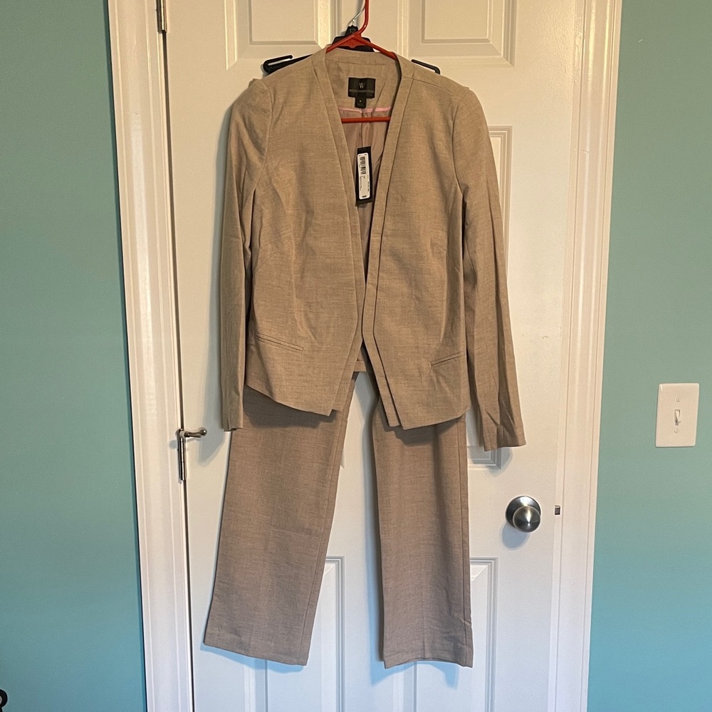 Worthington Beige Blazer and Pants Set